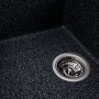 Гранітна мийка для кухні Platinum 6550 LOTOS матовий Графіт
