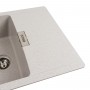Гранітна мийка для кухні Platinum 6250 ZIRKONE матовий топаз