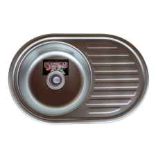 Кухонна мийка з нержавіючої сталі Platinum ДЕКОР 7750 (0,6/170 мм)