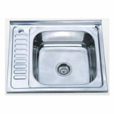 Кухонна мийка з нержавіючої сталі Platinum САТИН 6050 L (0,5/160 мм)