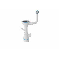 Сифон одинарний для граніту NOVA 1041 (без гофри, пластиковий гвинт)