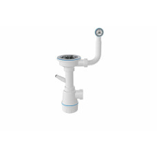 Сифон одинарний для граніту NOVA 1041 (без гофри, пластиковий гвинт)