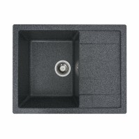 Гранітна мийка для кухні Platinum 6550 INTENSO матова Графіт