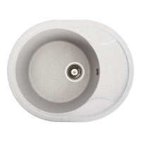 Гранітна мийка для кухні Platinum 5847 ONYX матова (топаз)