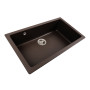 Гранітна мийка для кухні Platinum 7945 Paruana матова Темна скеля