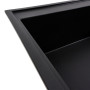 Гранітна мийка для кухні Platinum 7950 AZURIT матовий Чорний