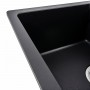 Гранітна мийка для кухні Platinum 6250 ZIRKONE матова чорна