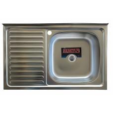 Кухонна мийка з нержавіючої сталі Platinum САТИН 8050 R (0,5/160 мм)