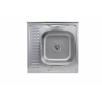 Кухонна мийка з нержавіючої сталі Platinum САТИН 6060 R (0,7/160 мм)