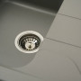 Гранітна мийка для кухні Platinum 7850 VERONA матова Сірий металік