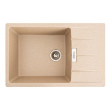 Гранітна мийка для кухні Platinum 7749 ROMA матова (сафарі)