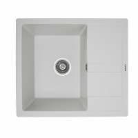 Гранітна мийка для кухні Platinum 5851 ARIA матова Білосніжна