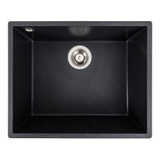 Гранітна мийка для кухні Platinum 5444 OASIS матовий Карбон