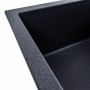 Гранітна мийка для кухні Platinum 6550 LOTOS матовий Карбон