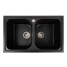 Гранітна мийка для кухні Platinum 7950 Equatoria матовий Моріон
