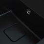 Гранітна мийка для кухні Platinum 7850 CUBE матова Чорна