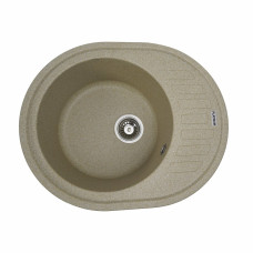 Гранітна мийка для кухні Platinum 6250 SOUL матова Беж