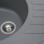 Гранітна мийка для кухні Platinum 6250 SOUL матова Сірий мусон
