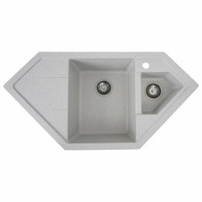 Гранітна мийка для кухні Platinum 9950 PANDORA матова Топаз