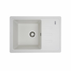 Гранітна мийка для кухні Platinum 6243 LIANA матова Біла