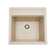 Гранітна мийка для кухні Platinum 5149 FIESTA матова Сафарі