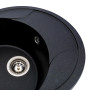 Гранітна мийка для кухні Platinum 5847 ONYX матова (чорна Gold)