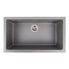 Гранітна мийка для кухні Platinum 7945 Paruana матова (сірий мусон)