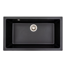 Гранітна мийка для кухні Platinum 7945 Paruana матова (чорна)