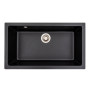 Гранітна мийка для кухні Platinum 7945 Paruana матова (чорна)
