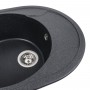 Гранітна мийка для кухні Platinum 5847 ONYX матовий Карбон