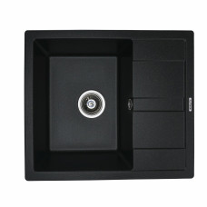 Гранітна мийка для кухні Platinum матова 5851 ARIA Чорна GOLD