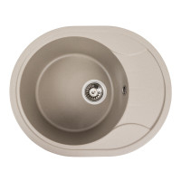 Гранітна мийка для кухні Platinum 5847 ONYX матовий Титан