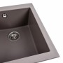Гранітна мийка для кухні Platinum 4150 SOKIL матова Дюна