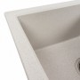 Гранітна мийка для кухні Platinum 7843 SOLID матова Біла в крапку