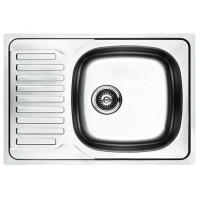 Кухонна мийка з нержавіючої сталі Platinum 7050 ДЕКОР (0,8/180 мм)