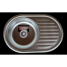 Кухонна мийка з нержавіючої сталі Platinum 7750 САТИН (0.6/170 мм)