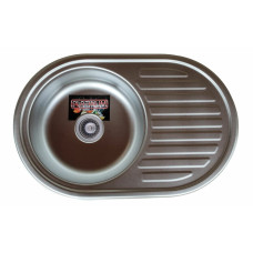 Кухонна мийка з нержавіючої сталі Platinum 7750 ПОЛІРОВКА (0,8/180 мм)