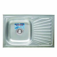 Кухонна мийка з нержавіючої сталі Platinum ПОЛІРОВКА 8050 L (0,7/160 мм)