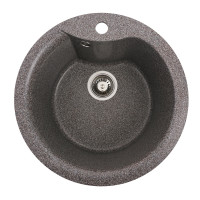 Гранітна мийка для кухні Platinum 480 TURAS матова Мікс