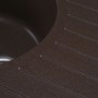 Гранітна мийка для кухні Platinum 7750 LIRA матова Мокко