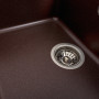 Гранітна мийка для кухні Platinum 6550 INTENSO матова Мокко