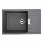 Гранітна мийка для кухні Platinum 7749 ROMA матова Сірий мусон