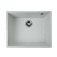 Гранітна мийка для кухні Platinum 5444 OASIS матова Білосніжна