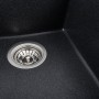 Гранітна мийка для кухні Platinum 4150 SOKIL матовий Карбон