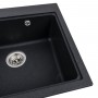 Гранітна мийка для кухні Platinum 5852 VESTA матовий Карбон