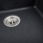 Гранітна мийка для кухні Platinum 5852 VESTA матовий Карбон
