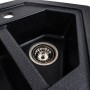 Гранітна мийка для кухні Platinum 9950 PANDORA матовий Карбон
