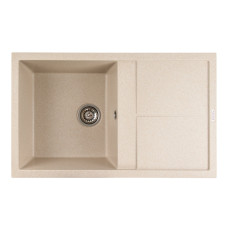 Гранітна мийка для кухні Platinum 7950 Selena матова Сафарі