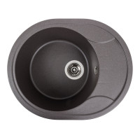 Гранітна мийка для кухні Platinum 5847 ONYX матовий Гренадін