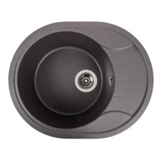 Гранітна мийка для кухні Platinum 5847 ONYX матовий Гренадін